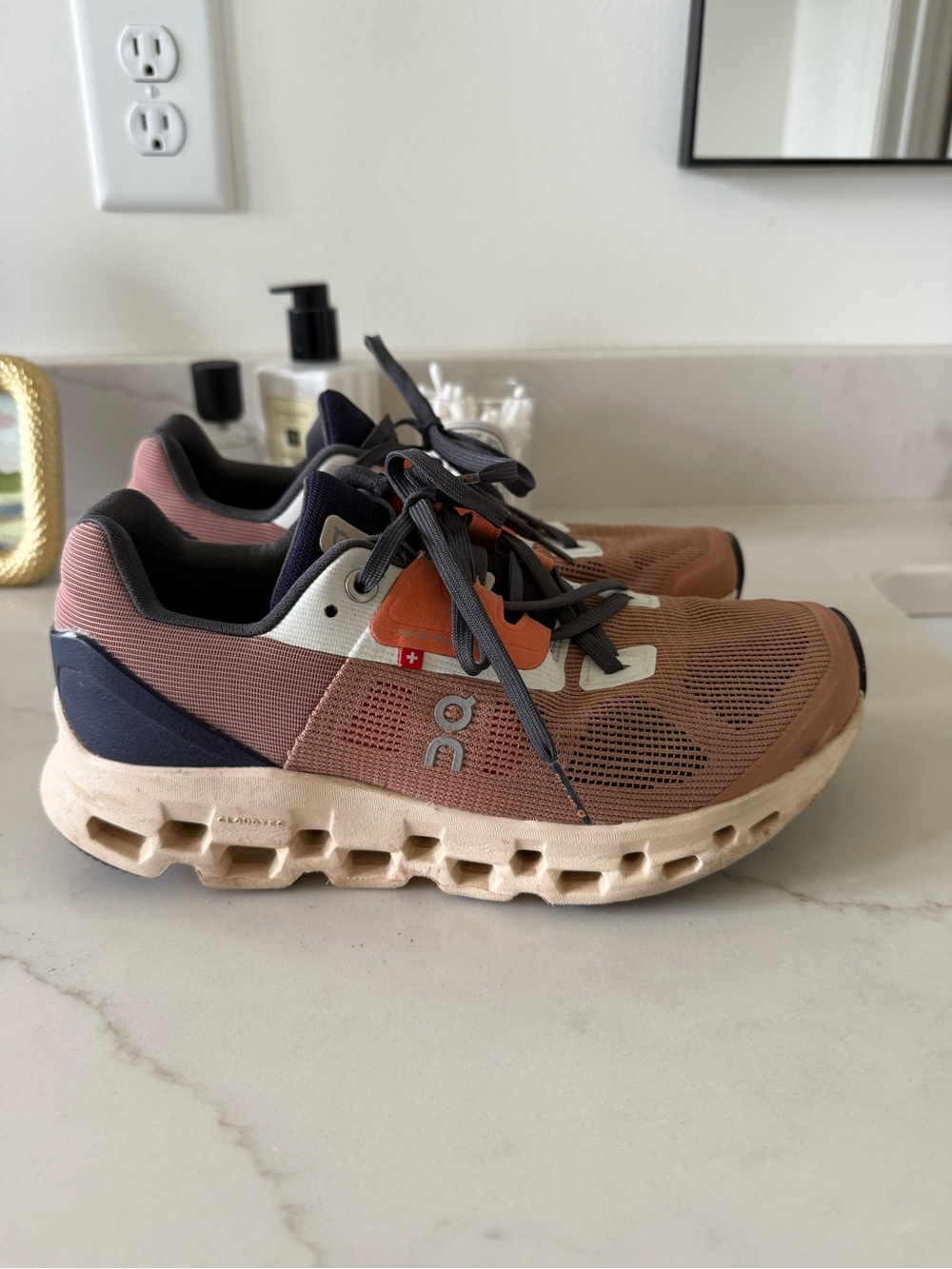 On Women’s Cloud Straius Running Shoes - Pink/Orange